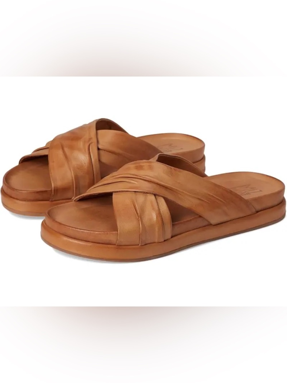 MIZ MOOZ TALISA SLIDE SANDALS IN BRANDY 40 EU 9-9.5 US